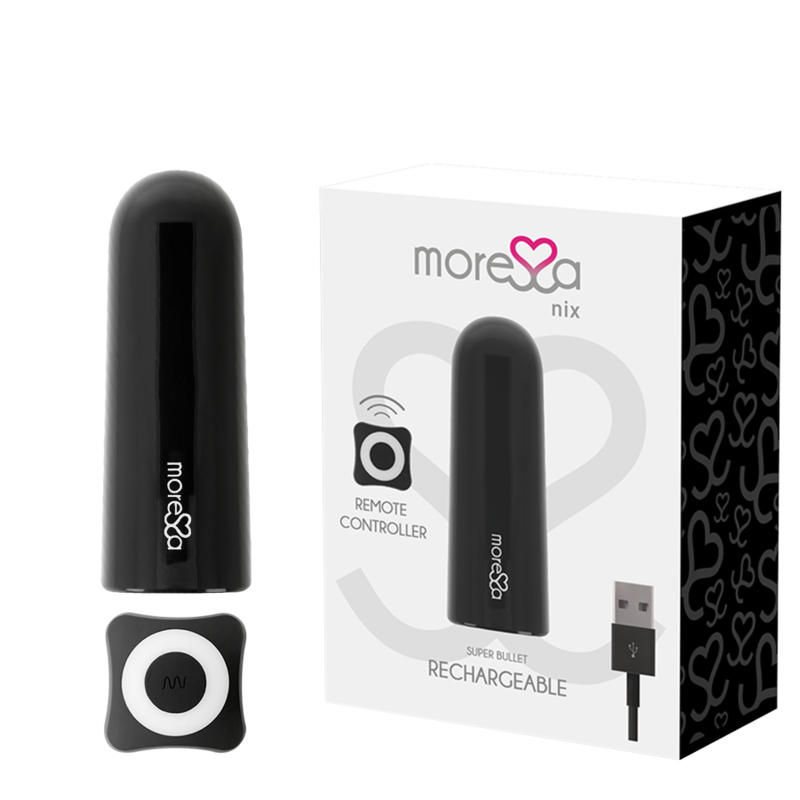 MORESSA - CONTROLE REMOTO VIBRADOR NIX PRETO