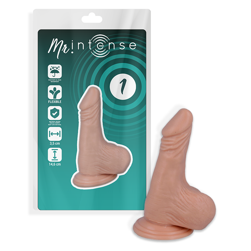 MR INTENSE - 1 Pênis Realista 14,6 CM -O- 3,5 CM