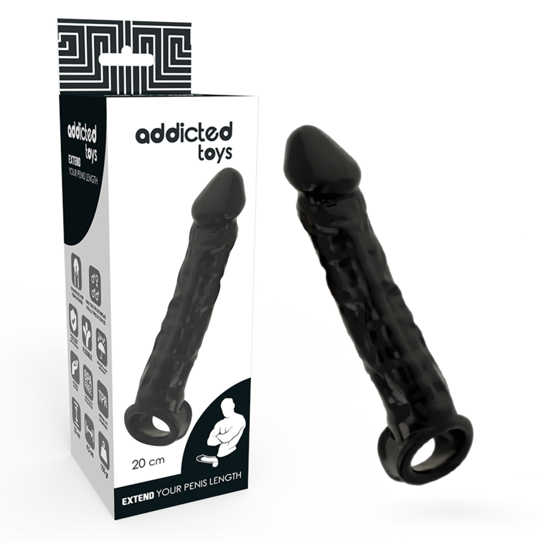 ADDICTED TOYS - EXTENSÃO DONG PRETA