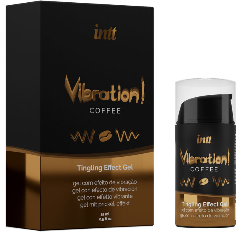 INTT - POTENTE GEL VIBRADOR LÍQUIDO ESTIMULANTE ÍNTIMO CAFÉ 15ML