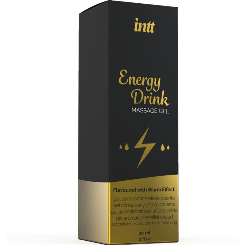 MASSAGEM INTT E SEXO ORAL - GEL DE MASSAGEM COM BEBIDA ENERGÉTICA SABORIZADA E EFEITO DE AQUECIMENTO