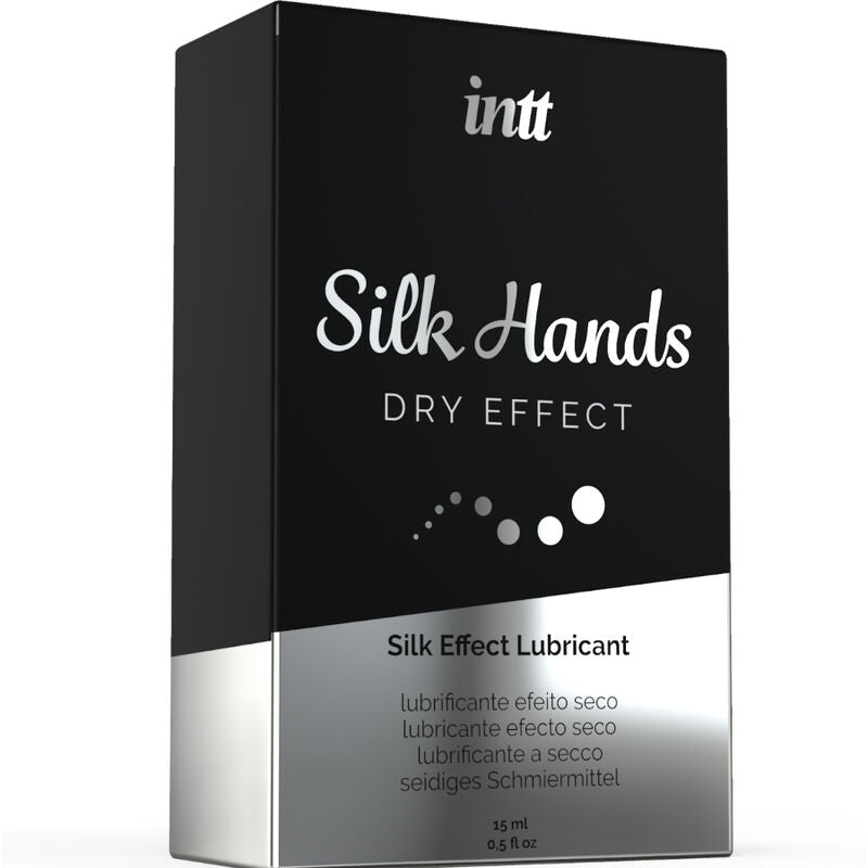 LUBRIFICANTES INTT - LUBRIFICANTE SILK HANDS FÓRMULA DE SILICONE CONCENTRADO 15 ML