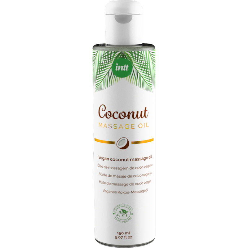 INTT - ÓLEO DE MASSAGEM VEGANO DOCE COM SABOR RELAXANTE DE COCO
