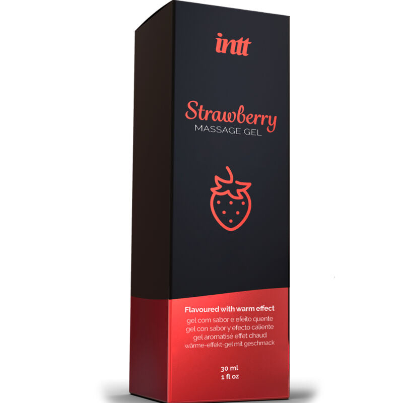 MASSAGEM INTT E SEXO ORAL - GEL DE MASSAGEM COM EFEITO QUENTE SABOR MORANGO