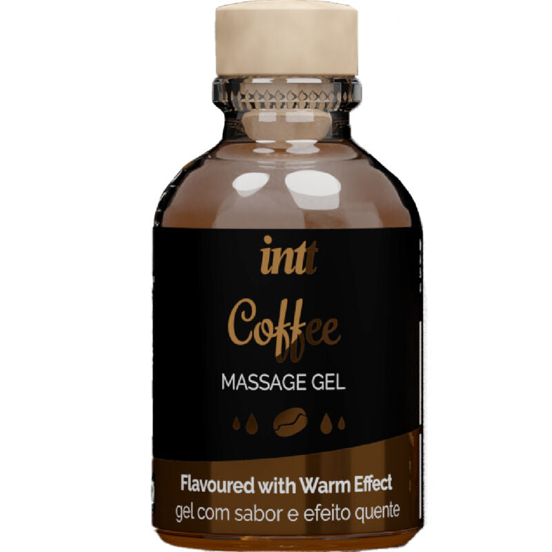 MASSAGEM INTT E SEXO ORAL - GEL DE MASSAGEM COM SABOR DE CAFÉ EFEITO QUENTE