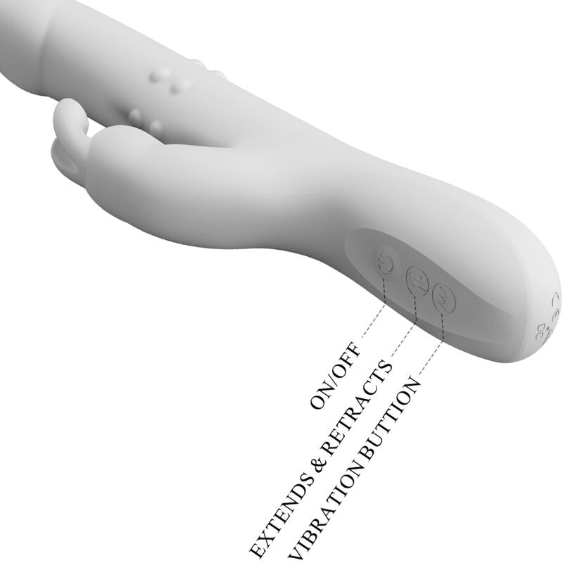 PRETTY LOVE - VIBRADOR REESE COM ROTAÇÃO PRATEADA