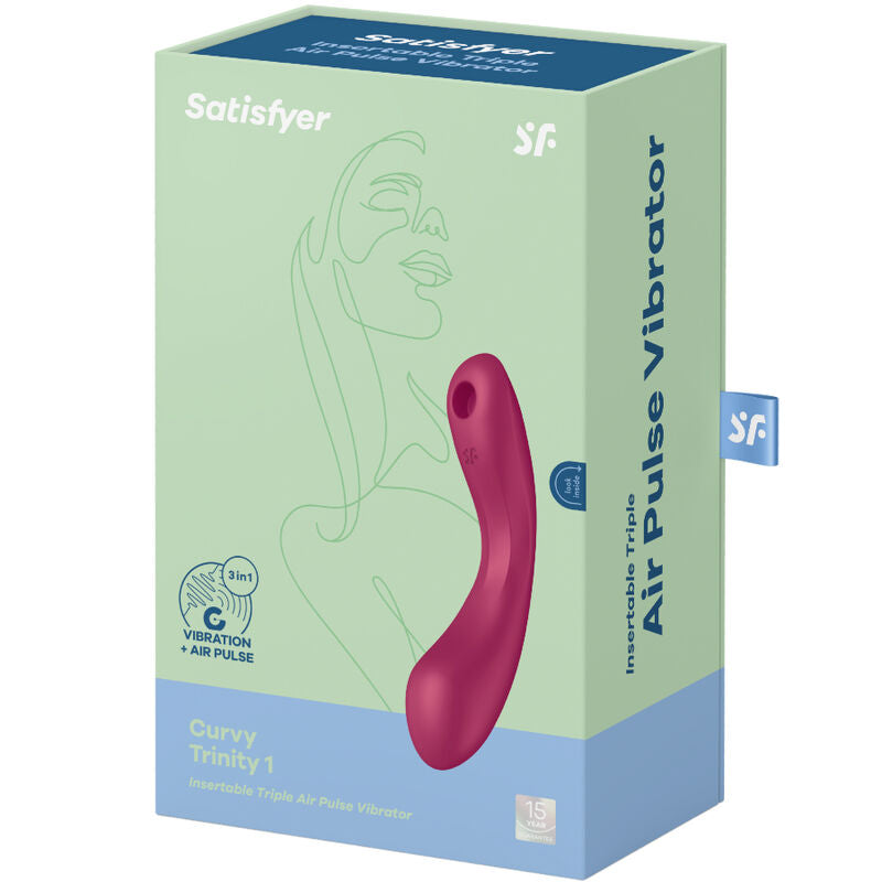 SATISFYER - CURVE TRINITY 1 VIBRACIÓN DE PULSO DE AIRE GRIS