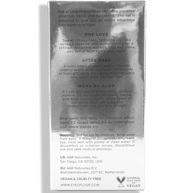 EYE OF LOVE - EOL PHR PARFUM 10 ML CONJUNTO/3 - BRILHO DA MANHÃ, UM AMOR, APÓS O ESCURO