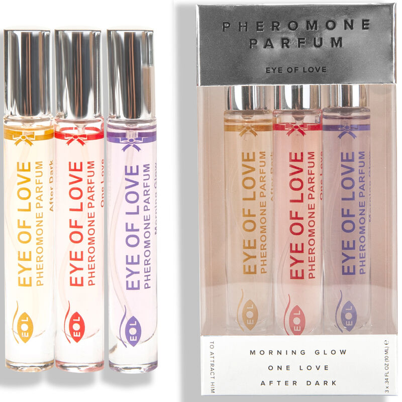 EYE OF LOVE - EOL PHR PARFUM 10 ML CONJUNTO/3 - BRILHO DA MANHÃ, UM AMOR, APÓS O ESCURO