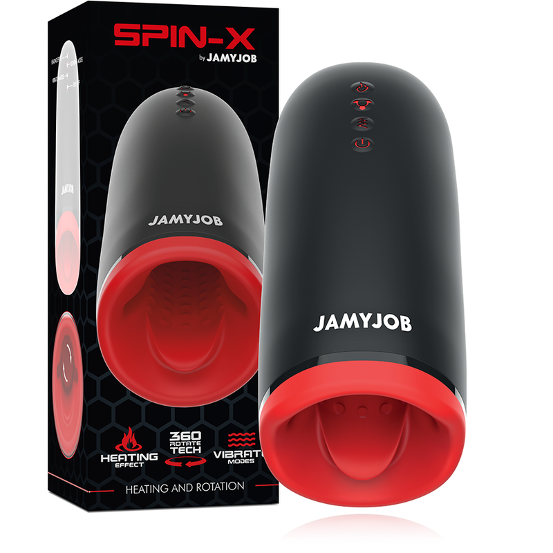 JAMYJOB - MASTURBADOR COM AQUECIMENTO E ROTAÇÃO SPIN-X