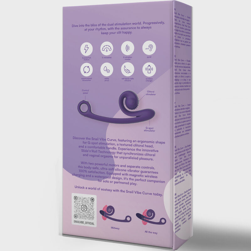 VIBRADOR CARACOL - VIBRADOR CURVO MELOCOTÓN