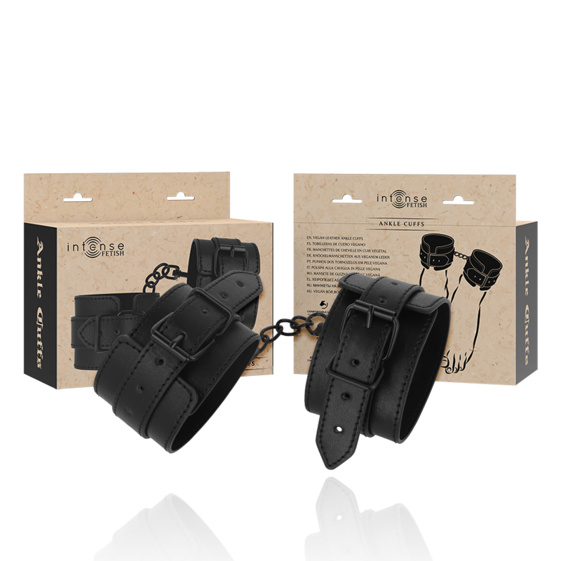 INTENSO - PULSEIRAS DE COURO VEGANO FETICHE NO TORNOZELO