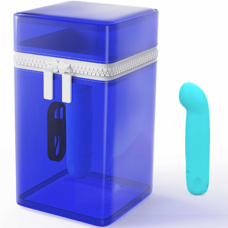 B SWISH - BCUTE CURVE INFINITE CLASSIC VIBRADOR RECARGABLE DE SILICONA AZUL DE EDICIÓN LIMITADA