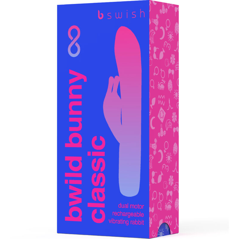 B SWISH - BWILD BUNNY INFINITE CLASSIC VIBRADOR RECARREGÁVEL SILICONE AZUL