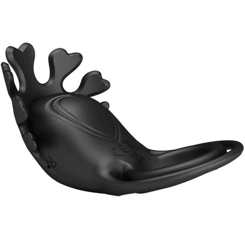 PRETTY LOVE - RUBEN ANILLO VIBRADOR 7 VIBRACIONES SILICONA NEGRA