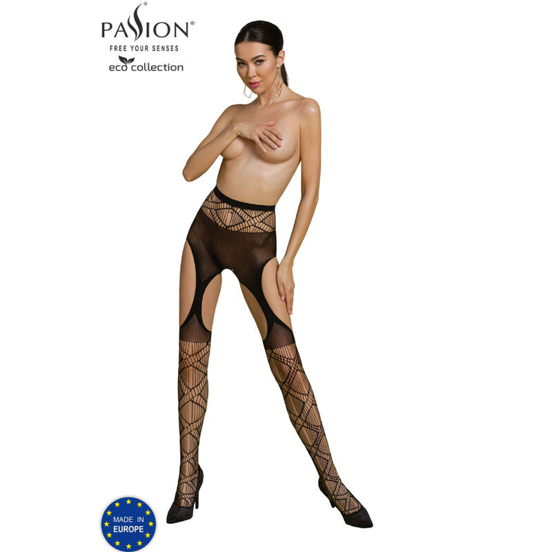 PASSION - ECO COLLECTION BODYSTOCKING ECO S005 WHITE