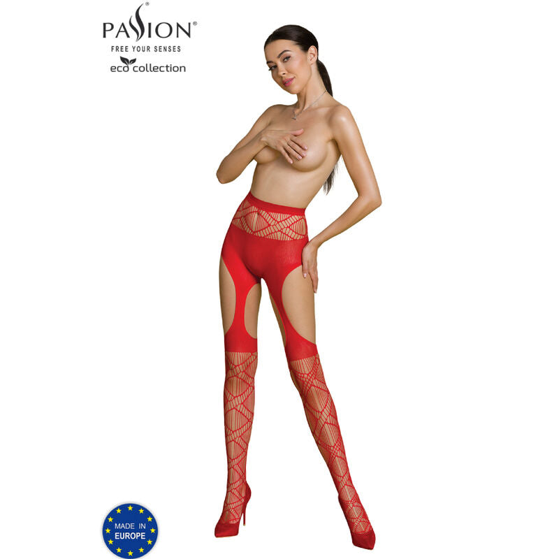 PASSION - ECO COLLECTION BODYSTOCKING ECO S005 WHITE