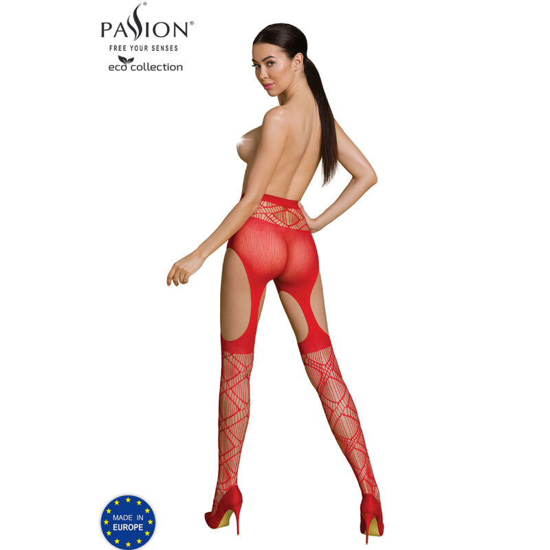 PASSION - ECO COLLECTION BODYSTOCKING ECO S005 WHITE