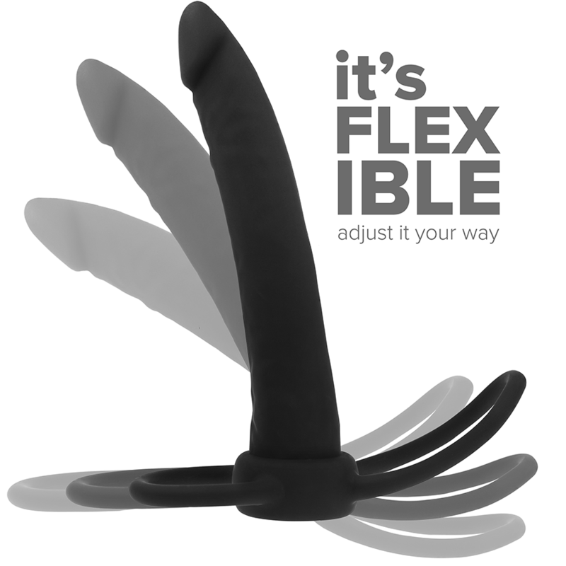 MITOLOGÍA - COBI ONYX DILDO ANAL CON ANILLO PARA PENE Y TESTÍCULOS 13 CM SILICONA