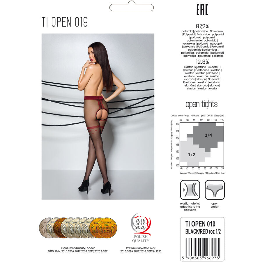 PASSION - TIOPEN 019 CALÇA PRETA 3/4 20 DEN