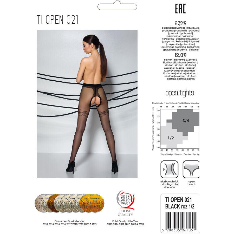 PASSION - TIOPEN 021 CALÇA PRETA 3/4 20 DEN