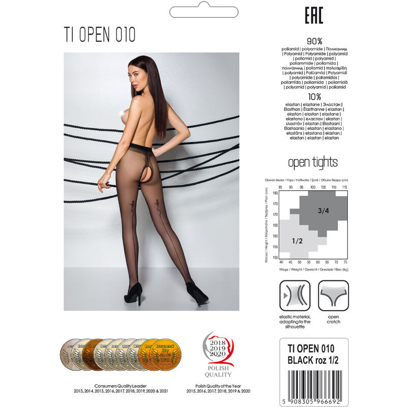 PASSION - TIOPEN 010 CALÇA PRETA 3/4 20 DEN