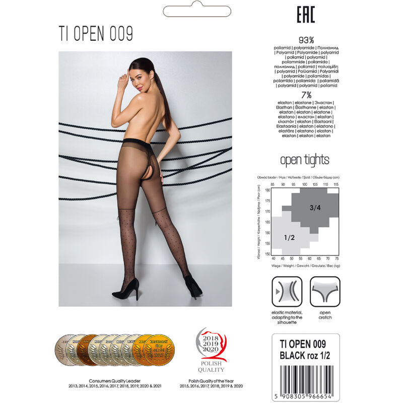 PASSION - TIOPEN 009 CALÇA PRETA 3/4 20 DEN