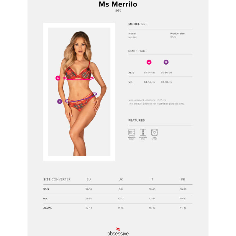 OBSESSIVE - CONJUNTO DE DUAS PEÇAS MS MERRILO M/G