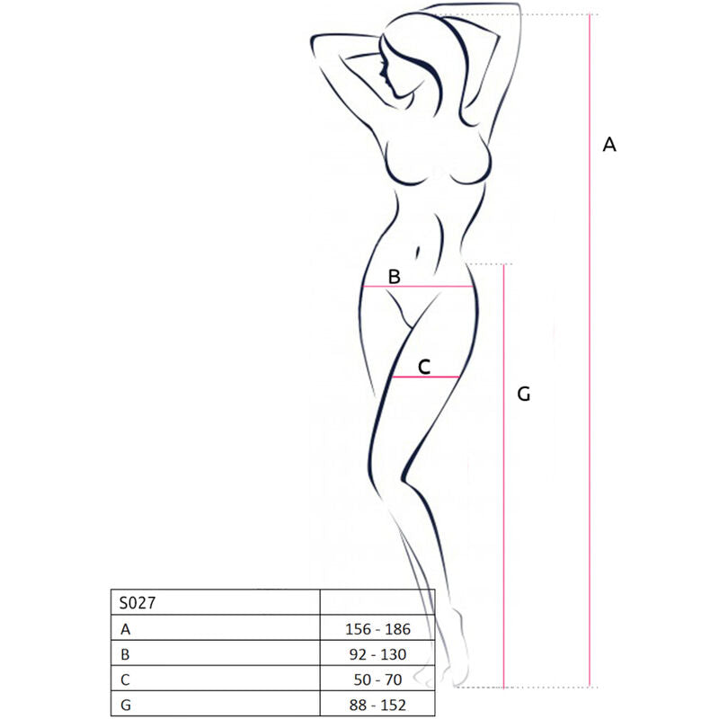 PASSION - S027 MEIA-CALÇA PRETA COM LIGA TAMANHO ÚNICO