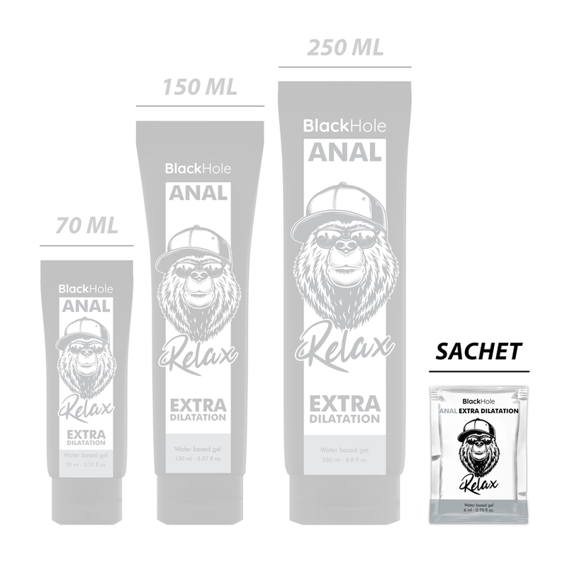 AGUJERO NEGRO - GEL A BASE DE AGUA EXTRA DILATACIÓN 6 ML DOSIS ÚNICA
