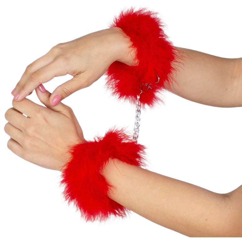 SECRETPLAY - ALGEMAS DE MARABOU VERMELHO