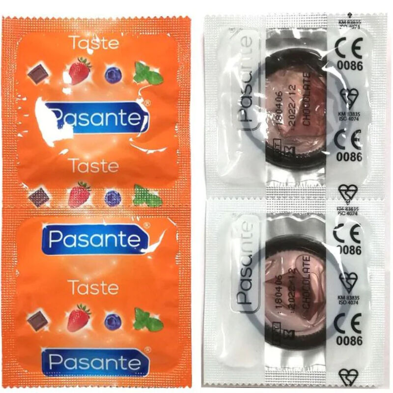 PASANTE - CAMISINHAS SABOR CHOCOLATE TEMPTAÇÃO SACHÊ 144 UNIDADES