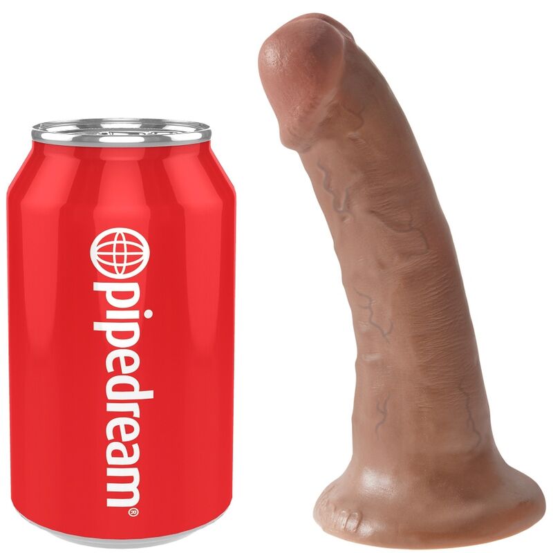 KING COCK - PÊNIS REALISTA 15 CM CARAMELO