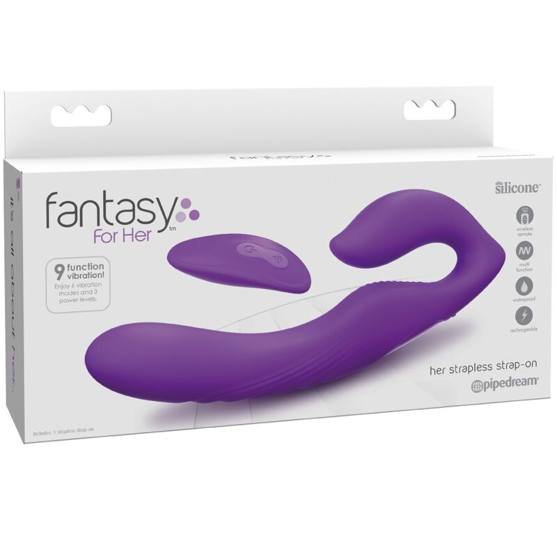 FANTASY FOR HER - REMOTE CONTROL DUPLA PENETRAÇÃO VIBRATOR 9 NÍVEIS VIOLETA