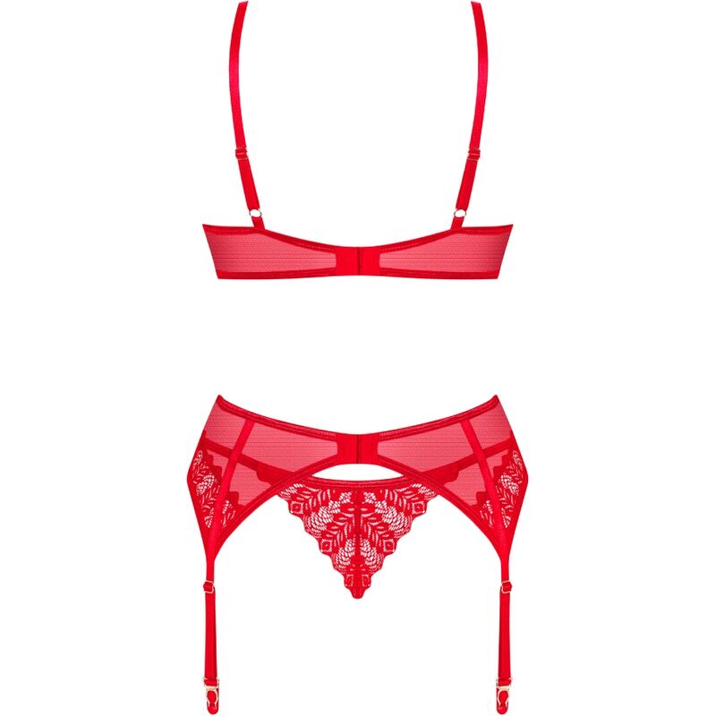OBSESSIVE - CONJUNTO INGRIDIA TRÊS PEÇAS VERMELHO XS/S