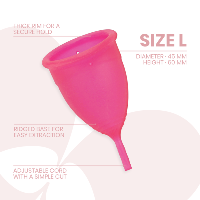 INTIMICHIC - COPO MENSTRUAL DE SILICONE DE GRAU MÉDICO - TAMANHO G