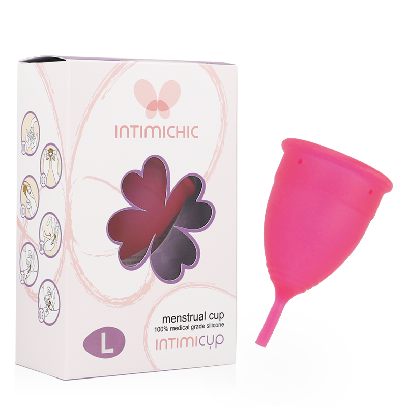 INTIMICHIC - COPO MENSTRUAL DE SILICONE DE GRAU MÉDICO - TAMANHO G
