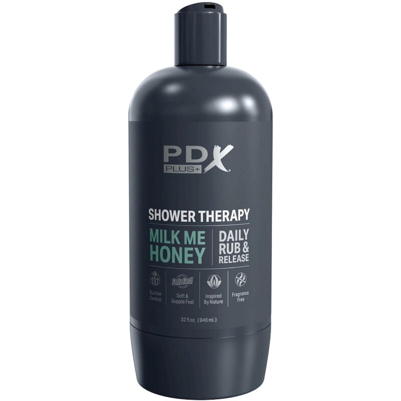PDX PLUS - MASTURBADOR STROKER DESIGN DISCRETO DO FRASCO DE SHAMPOO MILK ME HONEY