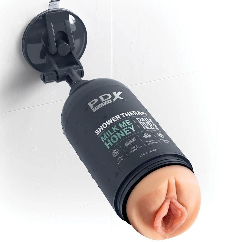 PDX PLUS - MASTURBADOR STROKER DESIGN DISCRETO DO FRASCO DE SHAMPOO MILK ME HONEY