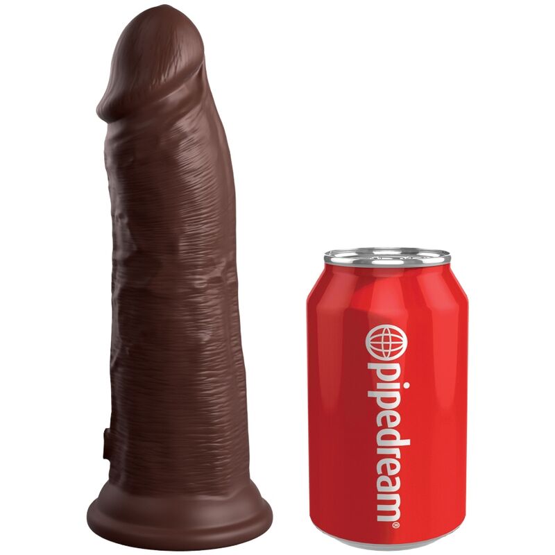 KING COCK - ELITE DILDO DE SILICONE REALISTA 20,3 CM CASTANHO