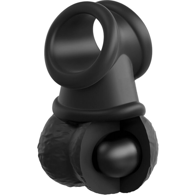 KING COCK - KIT DE ARREIO AJUSTÁVEL ELITE DELUXE COM ANEL COM TESTÍCULOS E DILDO 20,3 CM