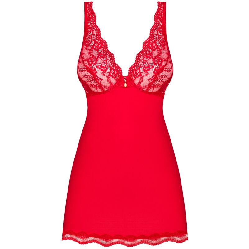 OBSESSIVE - LUVAE BABYDOLL E TANGA VERMELHA P/M
