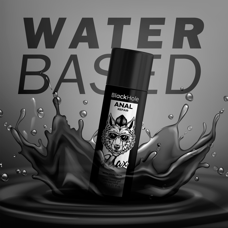 BLACK HOLE - REPARADOR ANAL RELAJACIÓN A BASE DE AGUA CON HIALURÓN 30 ML