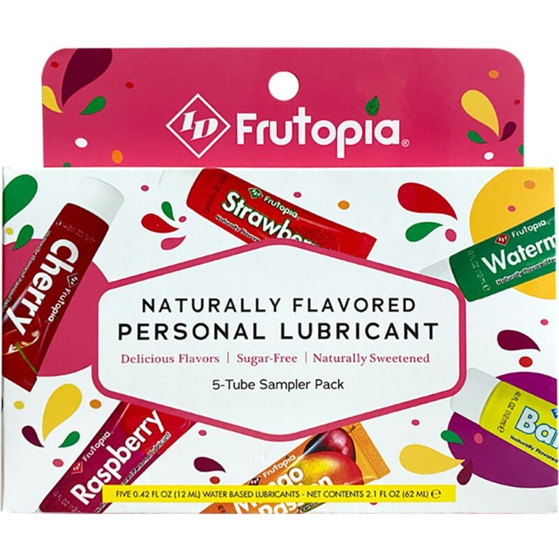 ID FRUTOPIA - LUBRIFICANTE VARIADO 5 UNIDADES 12 ML