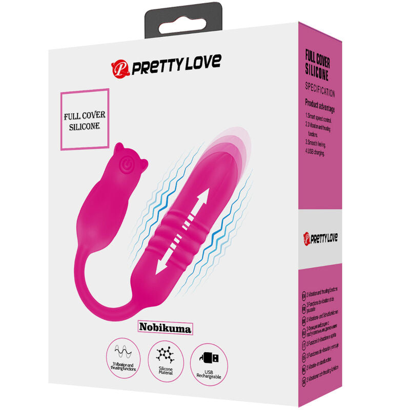 PRETTY LOVE - BALA VIBRATÓRIA DE SILICONE ROSA NOBIKUMA