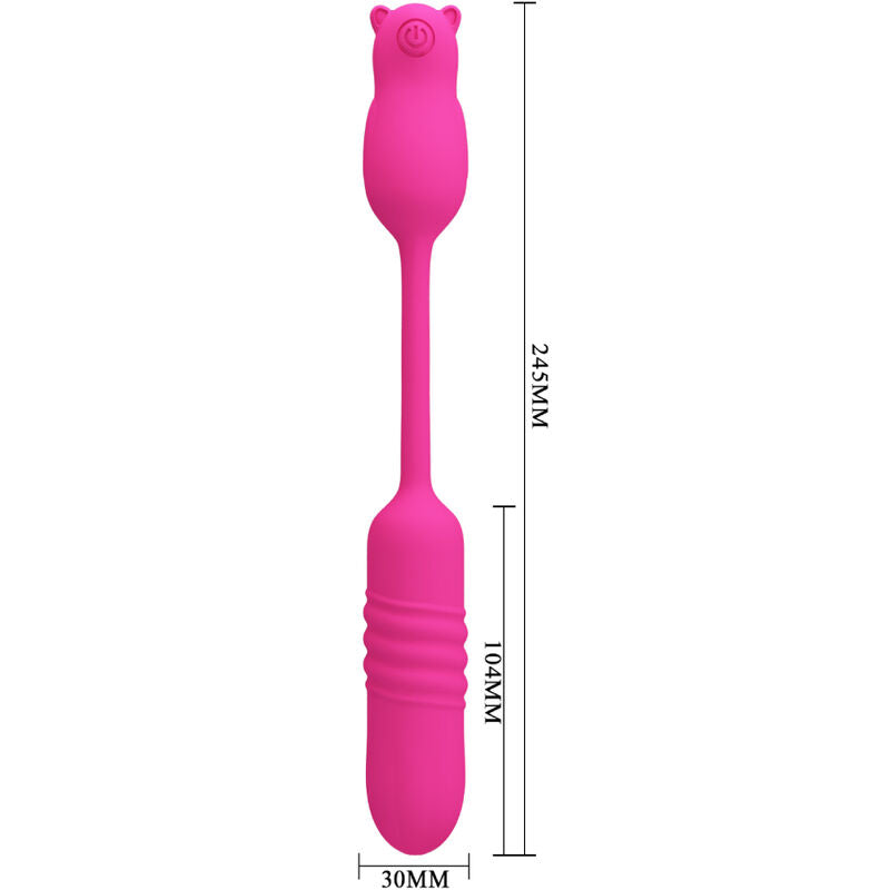 PRETTY LOVE - BALA VIBRATÓRIA DE SILICONE ROSA NOBIKUMA