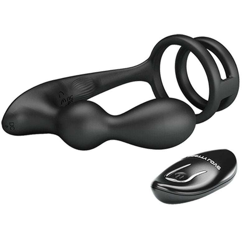PRETTY LOVE - ANEL PÊNIS MARSHALL COM PLUG ANAL VIBRATÓRIO COM CONTROLE REMOTO
