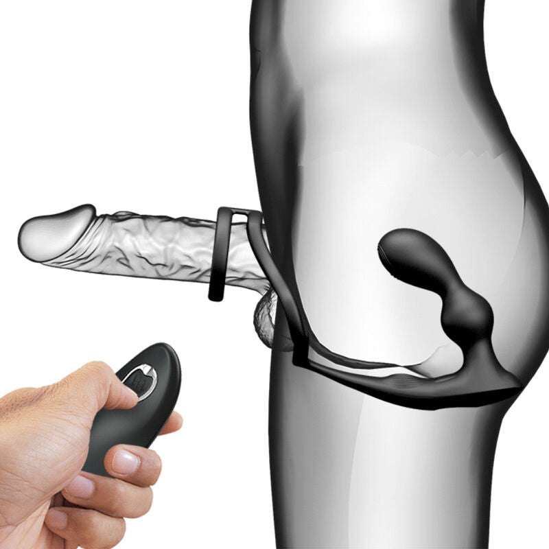 PRETTY LOVE - ANEL PÊNIS MARSHALL COM PLUG ANAL VIBRATÓRIO COM CONTROLE REMOTO