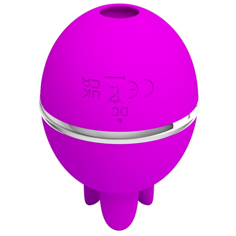 PRETTY LOVE - VIBRADOR DE SILICONE REDONDO ROXO BALL GEMINI