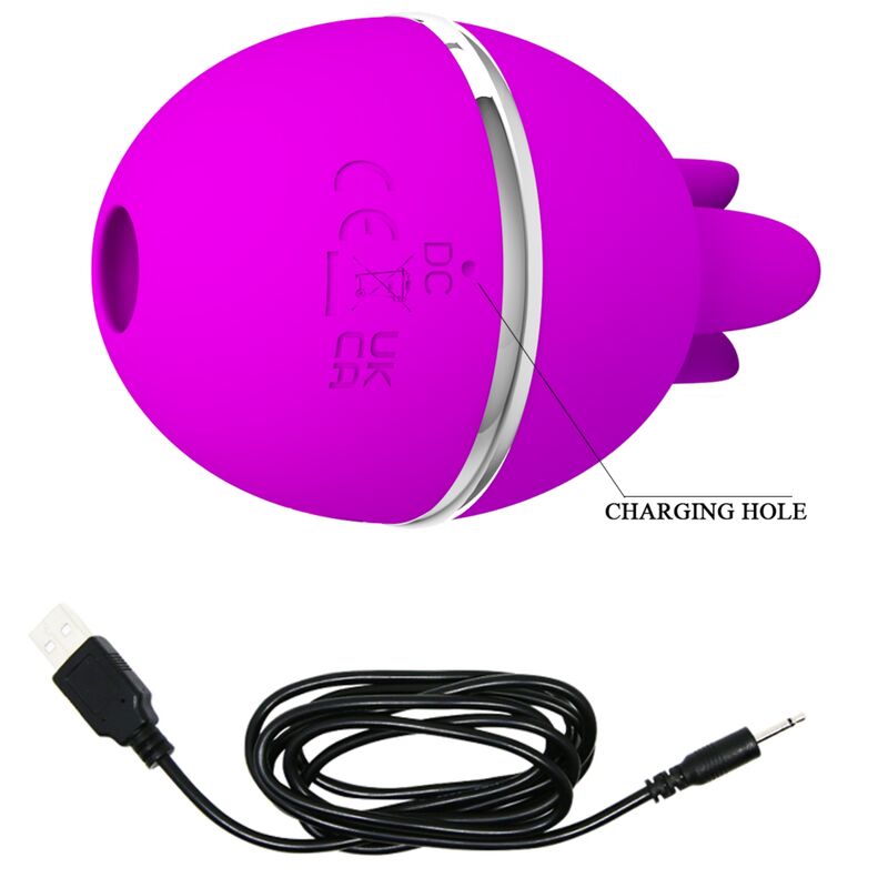 PRETTY LOVE - VIBRADOR DE SILICONE REDONDO ROXO BALL GEMINI